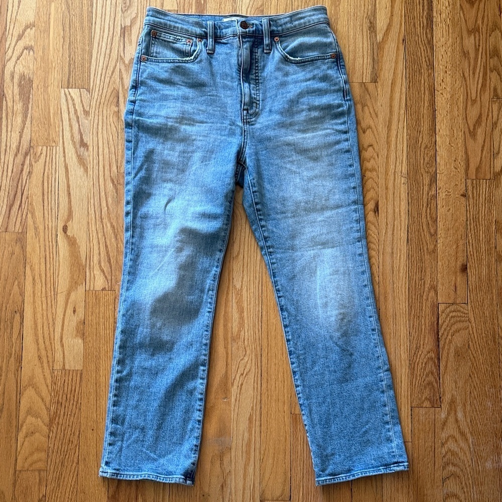 Madewell 27 Slim Demi Boot Classic Blue Denim Jeans great‎ condition